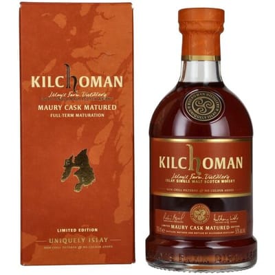 Kilchoman MAURY CASK MATURED Single Malt Scotch Whisky Limited Edition 50% Vol. 0,7l in geschenkverpakking