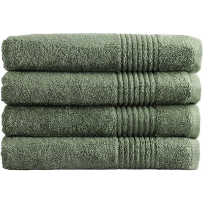 PHLOX Supreme XL Handdoeken 70x140 - set van 4 - Zware kwaliteit 600 g/m2 - Oud Groen