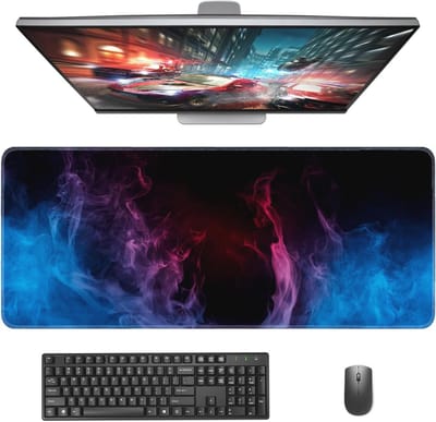Grote Gaming Muismat XXL 900 x 400 mm - Bureauonderlegger met Antislip Rubberen Basis voor PC en Laptop
