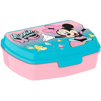 Disney Minnie Mouse lunchbox set voor kinderen - 2-delig - roze - aluminium/kunststof
