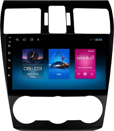 Autoradio met bluetooth - Carplay - Voor Subaru Forester Mk4, Impreza, XV, Crosstrek (2012-2015) - Geschikt voor Apple en Android - Stereo - Navigatie - Navigatiesysteem auto - 1GB 16GB