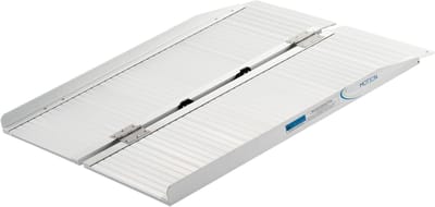 Opvouwbare oprijplaat aluminium met handvat- 91 cm - Drempelplaat - Drempelhulp