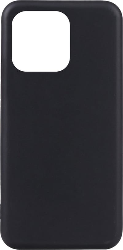 Flexibele achterkant Silicone hoesje Zwart Geschikt voor: Xiaomi Redmi 12C