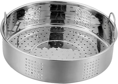 Rvs Stoommand - Stoominzet Kookgerei - Voedsel Bereiden - Energiebesparend Ontwerp - 21 cm - Zilver