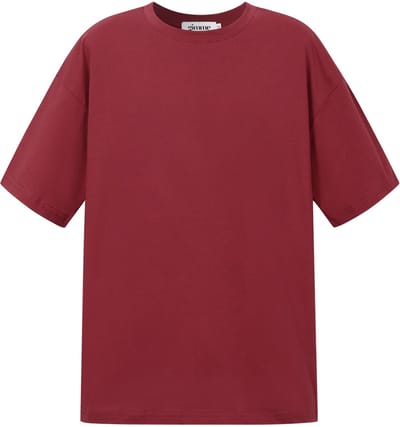 Tropicana Graphic Tee – Oversized T-shirt met Print – Zonnige Top voor een Casual Look - Rood - Maat M