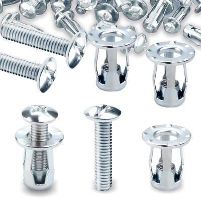 Metalen ankers - Hollewandpluggen set - Stevig bevestigen - Verzinkt koolstofstaal - 30 stuks M8 - Zilver