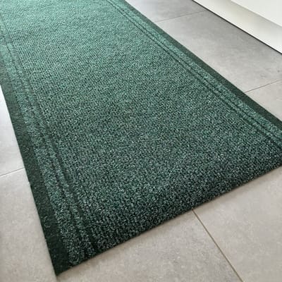 JYG Tapijtloper Club Groen 66 x 1200 cm (= 12m ) - Keukenloper - Anti Slip - snijdbaar