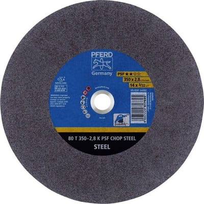 PFERD TOOLS 80 T 350-2,8 K PSF CHOP STEEL/25,4 66323574 Doorslijpschijf recht 350 mm 10 stuk(s) Getemperd staal, Staal