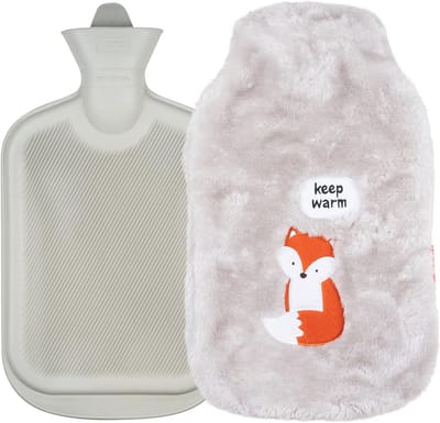 soxo Hot Water Bottle Jug Hot Water Hot Water Bottle Gift Soft Hot Water Bag Against Cramps Cadeaux Keep Warm