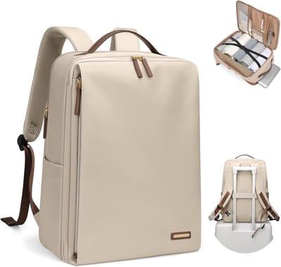 Stijlvolle laptoprugzak voor dames - goedgekeurd door luchtvaartmaatschappijen - casual rugzak voor laptops tot 17,3 inch
