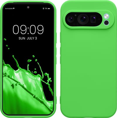 kwmobile telefoonhoesje geschikt voor Google Pixel 9 Pro - Hoesje voor smartphone - Precisie camera uitsnede - In limoengroen