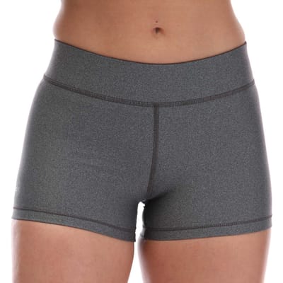 Under Armour HeatGear middelhoge short voor dames, grijs