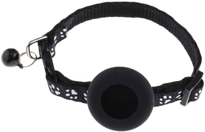 Dailygoods- Kattenhalsband met waterdichte tracker-houder - Kattenhalsband met veiligheidssluiting - Kattenhalsband met belletje - Verstelbare halsband - Reflecterende halsband - Duurzaam nylon/siliconen materiaal - Huisdierhalsband