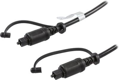 Deltaco TOTO-3, Toslink-Toslink zwart audio kabel, 3m