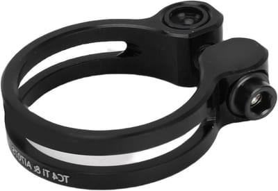 Zadelpenklem Aluminium - Fiets Zadelklem - Fiets Stabiliseren - Holle Lichtgewicht Structuur - 272 mm 286 mm - Zwart