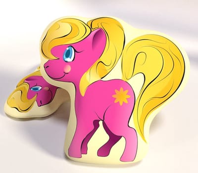 Sierkussen - Little Pony - Roze - 30 Cm X 30 Cm