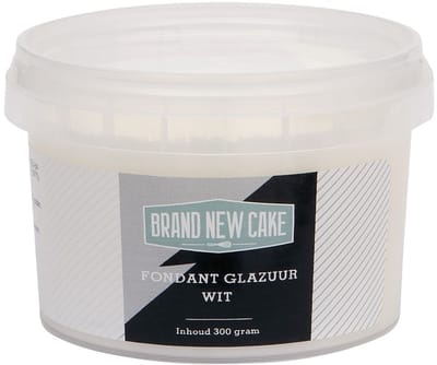 BrandNewCake® Fondant Glazuur Wit 300gr - Fondant - Taartdecoratie - Taartversiering - Garnering
