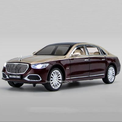 1:24 Schaal S680 Gls600 Sportwagen Model Speelgoed Deuren Geopend Geluid Licht Terugtrekken Metaal Diecast Auto's Jongens Decoratie Cadeaus gray