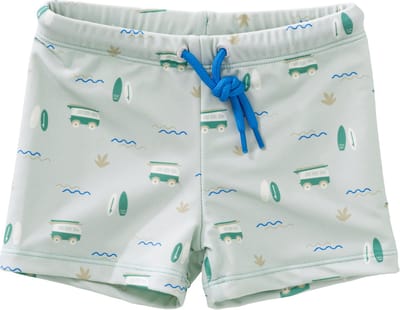 Fresk UV Zwembroek voor Jongens 62 - Sneldrogende Zwemkleding - UV-bescherming UPF 50 - Zwemshort Kinderen - Groen - Surf Boy