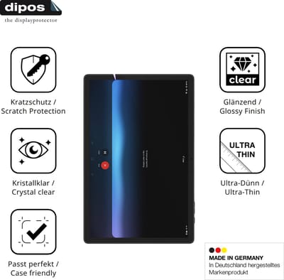 dipos – 2x Beschermfolie geschikt voor DOOGEE Tab E3 11 Zoll | Krasbestendige & heldere Screenprotector Ultra-Thin
