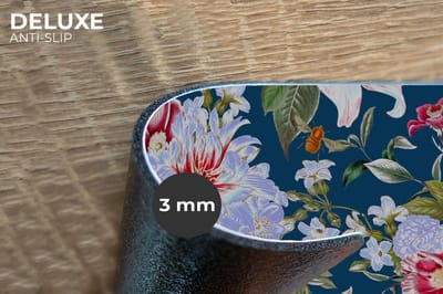 Placemats - 6 stuks - 45x30 cm - Placemat kunststof - Patronen - Roos - Bladeren - Borden onderleggers - Decoratie voor op tafel - Keuken tafeldecoratie accessoires - Vinyl onderlegger - Tafelversiering