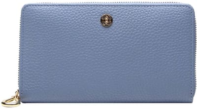 Esquire Leren portemonnee Alexandria Wallet Light Blue Lichtblauw