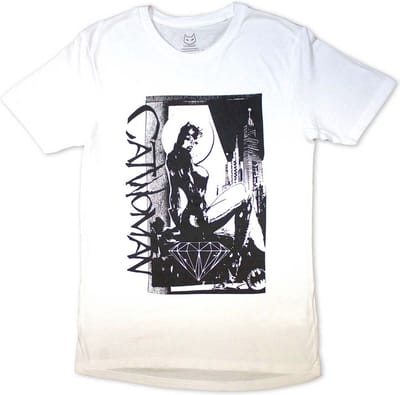 DC Comics Batman - Catwoman - Skyline Heren T-shirt - S - Wit