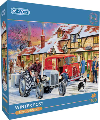 Gibsons - Winter Post (door Trevor Mitchell) - 500 stukjes 48×34cm (b×h) - Legpuzzel voor volwassenen