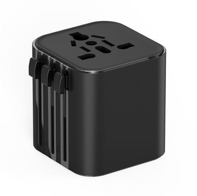 WiWU 25W universele adapter voor oplader – Geschikt voor EU/US/UK/AU – Zwart