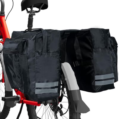 Waterdichte Fietstassen met Grote Capaciteit en Reflectie voor Bagagedrager