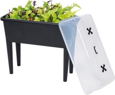 SNJY® Kweektafel - Kweekbak op Poten - Moestuinbak Verhoogd - 70 Liter - 37D x 76B x 85H cm - Zwart