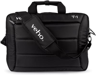 Laptoptas Schoudertas - Notebook Tas - Zakelijk Vervoer - Extra Padded Bescherming - 15.6 Inch - Zwart