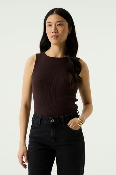 Garcia T260247 Mouwloze Trui Paars XS Vrouw
