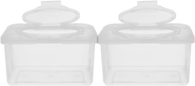 Babydoekjes Dispenser - Wipes Organizer - Babyverzorging - Navulbaar en Verzegeld - 19.5 x 12.5 x 11 cm - Transparant