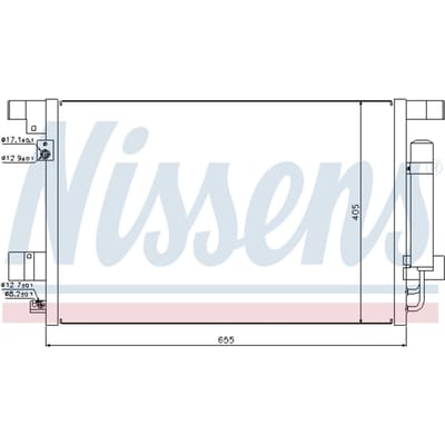 Condensator, airconditioning NISSENS 940029
