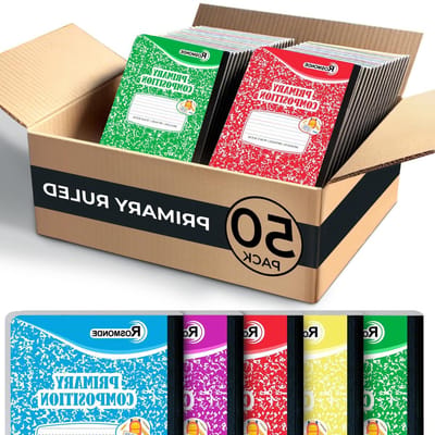 Kladblok Set - Schrijfblokken Basis - Leren Schrijven - Dubbelzijdig Formaat - 50 Stuks - Diverse Kleuren