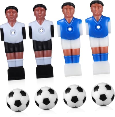 Voetbalspelers Ballen - Tafelvoetbal Figuren - Tafelvoetbal Vervanging - Twee Stijlen - 4 Stuks - Diverse Kleuren