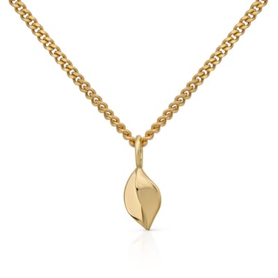 Orolino Halskette Gold 585 mit Blatt-Motiv 42/45cm lang