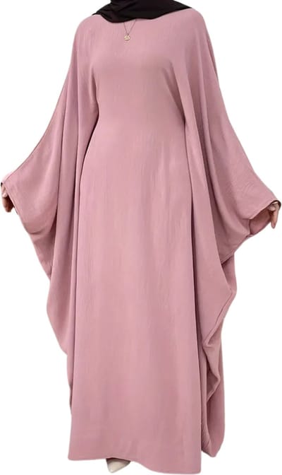 Bovista Islamitische Kleding - Djellaba Dames - Moslim Kleding - Arabisch Dames Kaftan - Alhamdulillah - Roze