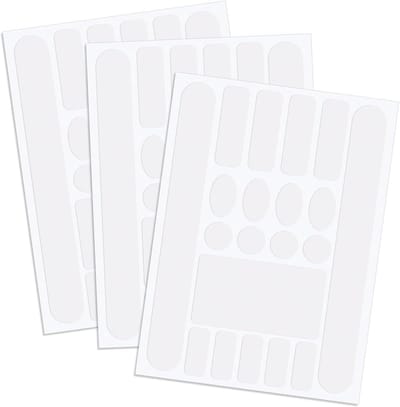 Fietsframe Beschermingstape - Framebeschermer Sticker - Fiets Schade Voorkomen - Zelfklevend PVC Materiaal - 3 Vellen 24x18cm - Transparant