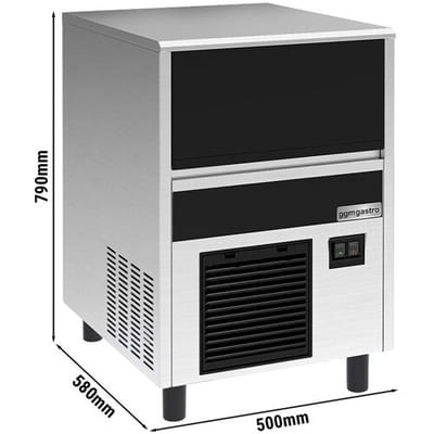 GGM Gastro Eiswürfelbereiter - Zylinder - 37 kg/24 h - inkl. Ablaufpumpe
