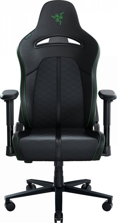 Razer Enki X - Gaming Stoel - met Rugsteun & Schouderbogen - Kunstleer - Rughoek 152° - Zwart/Groen