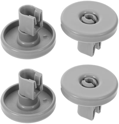 Dailygoods- Vaatwasseraccessoires 4 Stuks - Vaatwasser Wieltjes - Onderwals - Onderste Riemschijf - Duurzaam Kunststof - Eenvoudig te Installeren - Vaatwasserwiel