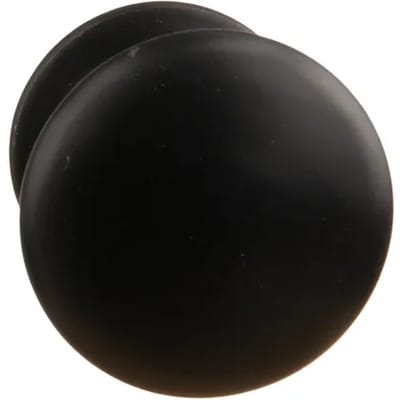Bertomani Meubelknop - Aluminium - Mat Zwart - 25mm - Set Van 2