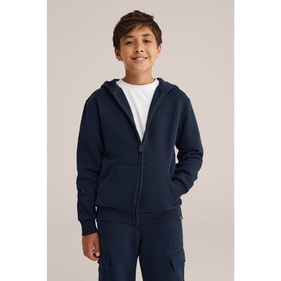 WE Fashion Cardigan With Hood Navy Blue Taglia: 98/104 | Abbigliamento Sportivo Outlet | Unisex | Blu