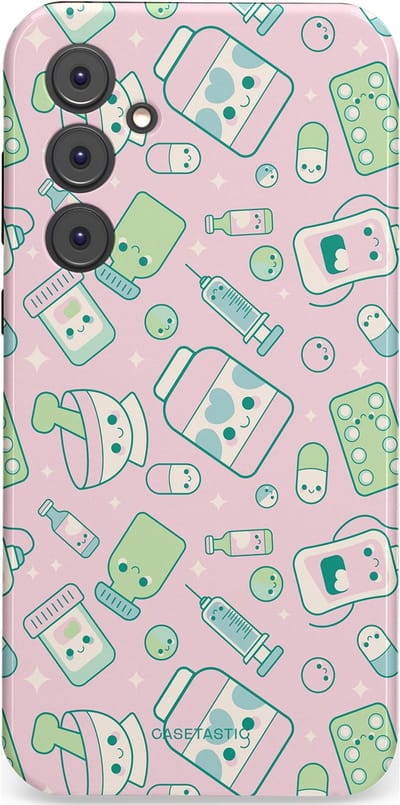 Casetastic Hoesje Geschikt voor Samsung A35 - Stijlvolle Beschermende Duo-layer Case - Geneeskrachtig Roze