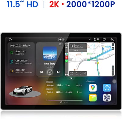 Junsun Android 15 Autoradio Geschikt voor Fiat Ducato/Peugeot Boxer/Citreon Jupmer (2011-2024) Accessoires, 6GB+128GB, Draadloze CarPlay, 6GB+128GB, DAB+, GPS-Navigatie, Bluetooth, 11.5-inch Touchscreen, 4G-LTE, DSP, Octa-core processor,2K IPS