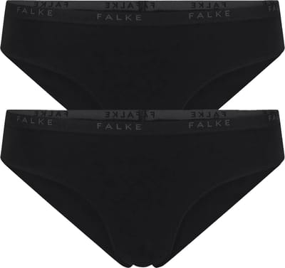 FALKE Daily Comfort Multipack ademend katoen broek van onderlaag dames zwart - maat XS