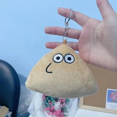 4 Stijlen Schattig Spel Mijn Huisdier Buitenaards Wezen Pou Pluche Speelgoed Sleutelhanger Dieren Pluche Perfect Cadeau Halloween Kerstcadeaus beige