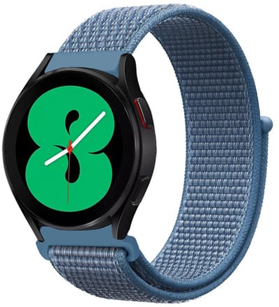 By Qubix - Sport Loop nylon bandje - Denim blauw - Geschikt voor Xiaomi Redmi Watch 5 Active / Redmi Watch 5 Lite